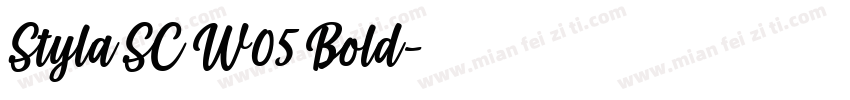 Styla SC W05 Bold字体转换